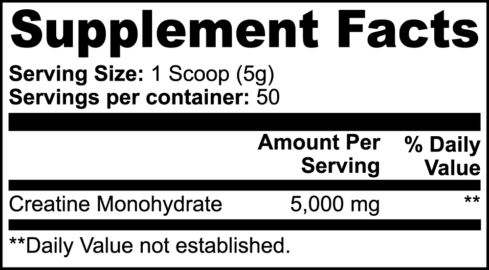 HYPED CREATINE MONOHYDRATE