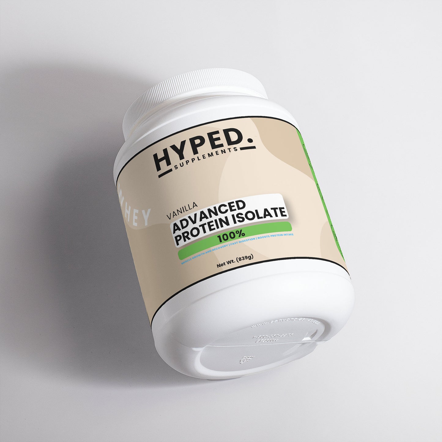 HYPED WHEY PROTEIN POWDER (VANILLA)