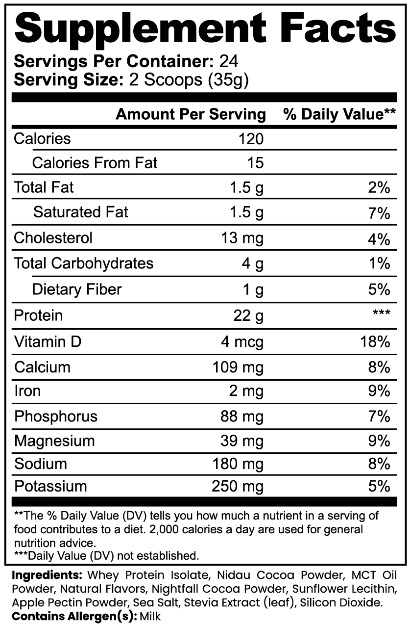 HYPED WHEY PROTEIN POWDER (CHOCOLATE)